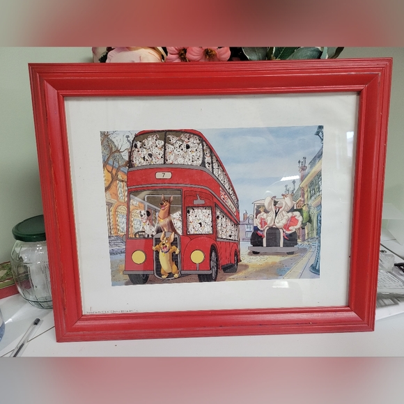 2 Rare Limited edition Disney lithographs Dalmatians Framed - Picture 3 of 8